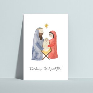 Postkarte Weihnachten, Weihnachtskarte, Weihnachtsgrüße, Karte Weihnachten, Postkarte Weihnachten, Krippe Weihnachten, Krippe Karte