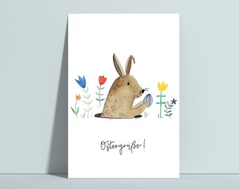 Cartes routières « Osterhase », Ostern, Ostergrüße, Ostergruß, Karte Ostern, Osterhase, Osterhase Postkarte