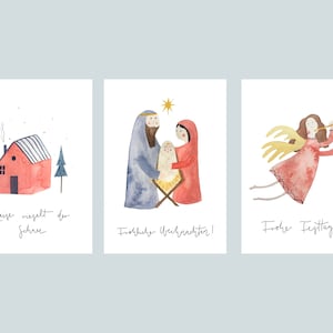 Weihnachtskarten Set, Weihnachtsgrüße, Weihnachtspost