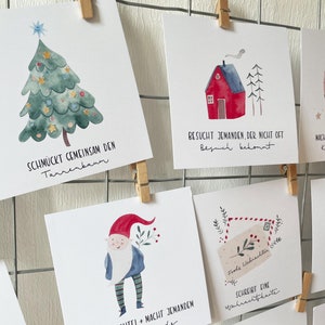 Adventskalender Gemeinsame Zeit, bestsonderer Adventskalender für Familien, Familienaktivitäten für den Advent