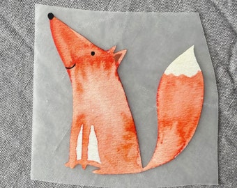 Bügelbild Fuchs, Aufnäher, Bügelbild Tier, Kind, Geschenkidee