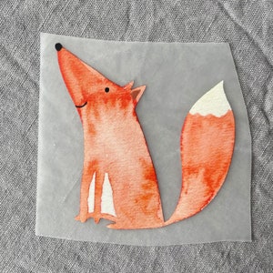 Bügelbild Fuchs, Aufnäher, Bügelbild Tier, Kind, Geschenkidee