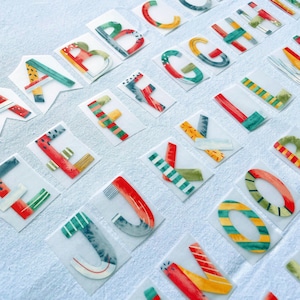 Bügelbild Buchstaben zum Zusammenstellen, Geschenk für Kinder
