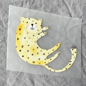 Bügelbild Gepard, Aufnäher, Bügelbild Kind, Tier, Geschenkidee