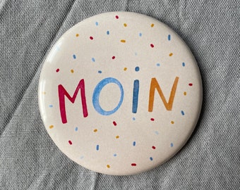 Magnet Moin, Kühlschrankmagnet, Button, Nordsee, Geschenkidee