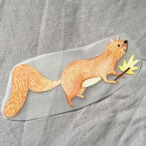 Bügelbild Eichhörnchen, Aufnäher, Bügelbild für Kinder, Waldtiere
