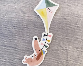 Aufkleber Dackel,  Laptop-Sticker, Aufkleber, Planer-Sticker, spülmaschinenfest