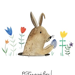 Osterkarten "Osterhase", Ostern, Ostergrüße, Ostergruß, Karte Ostern, Osterkarte, Osterhase Postkarte bild 2