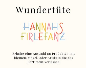 Wundertüte Hannahs Firlefanz, Papeterie, Geburt, Einschulung, Organisation
