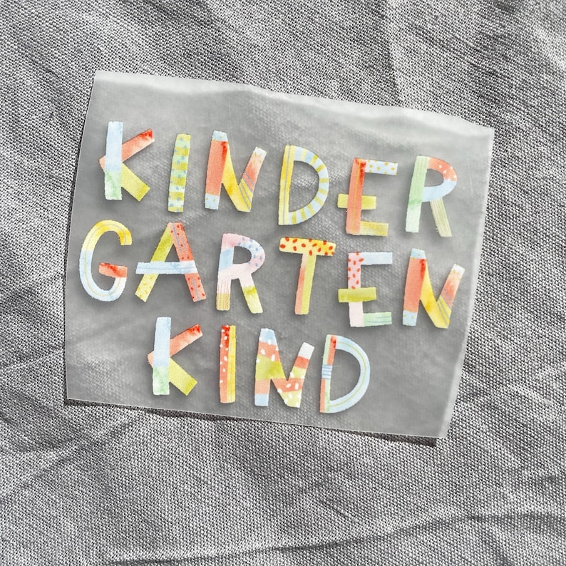 Bügelbild Kindergartenkind