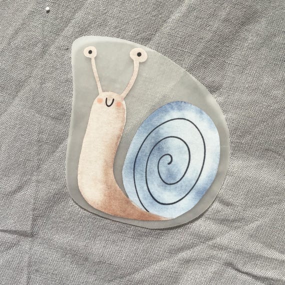 Bügelbild Schnecke, Aufnäher, Bügelbild für Kinder