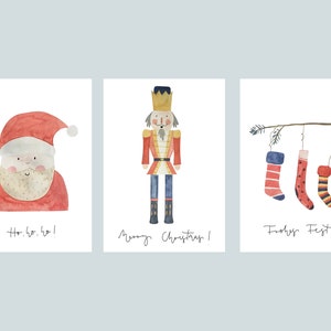 Postkarten-Set Weihnachten, Weihnachtskarten,Nussknacker, Weihnachtsgrüße, Nikolaus, Geschenk, Grußkarten Bild 2