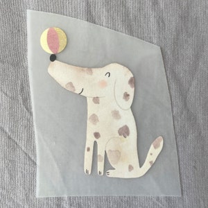 Bügelbild Hund, Aufnäher, Bügelbild Tier, Geschenk, Kind
