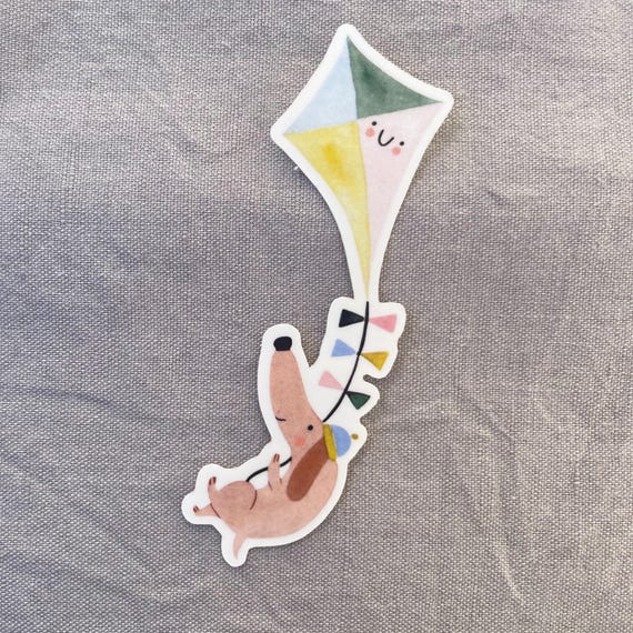 Aufkleber Dackel,  Laptop-Sticker, Aufkleber, Planer-Sticker, spülmaschinenfest