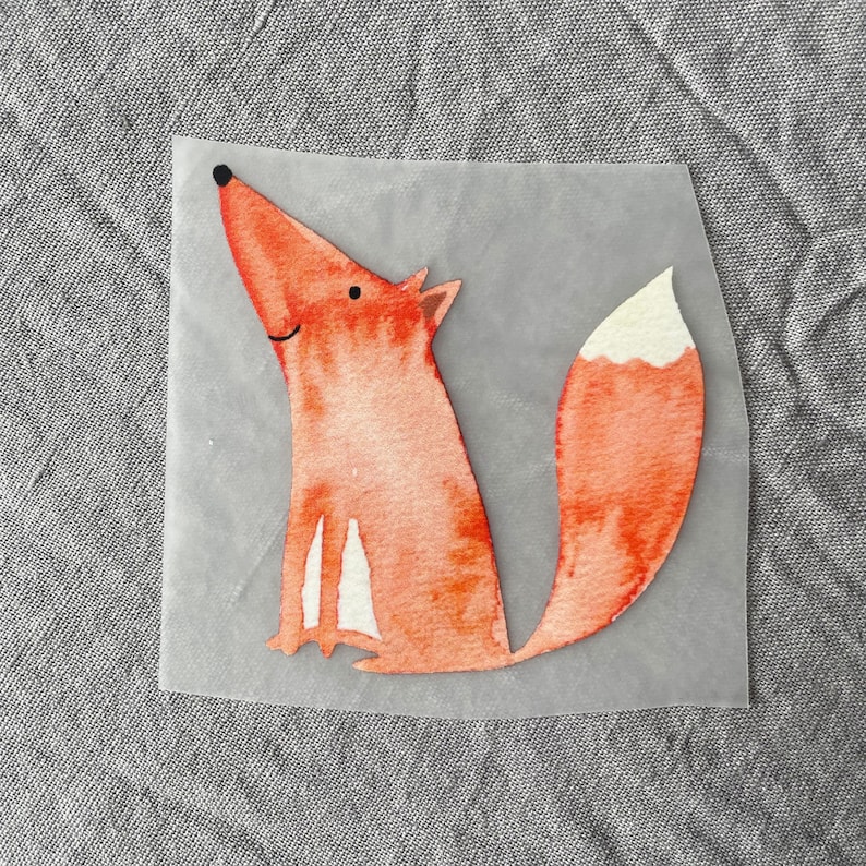 Bügelbild Fuchs, Aufnäher, Bügelbild Tier, Amable, Geschenkidee