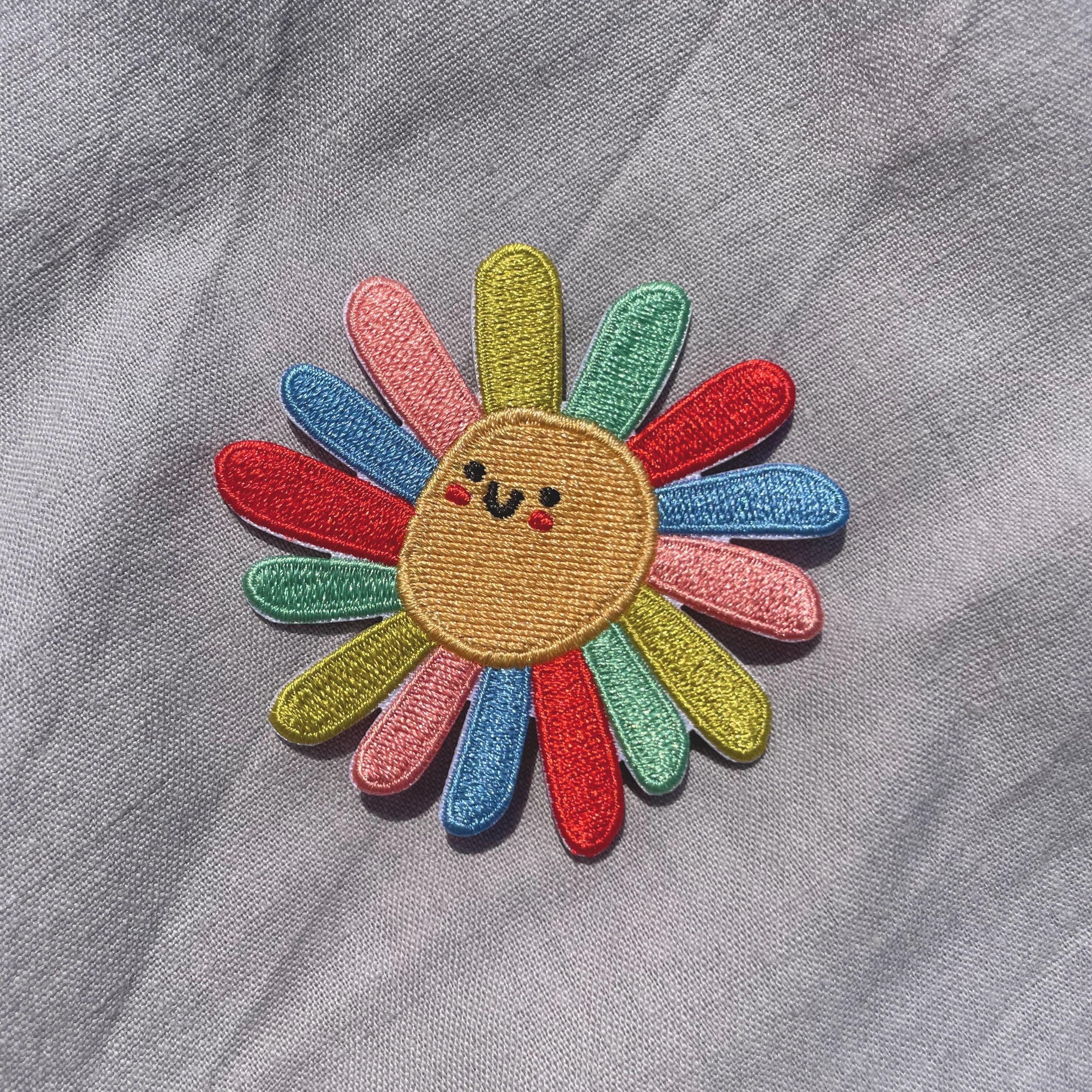 Applicazione Fiore Patch Ricamo Macramè Termoadesiva 35 Mm