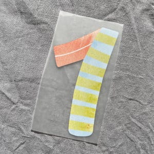 Bügelbild Zahlen in Pastell – Perfekt für Geburtstagsshirts & DIY Textildesign bild 2