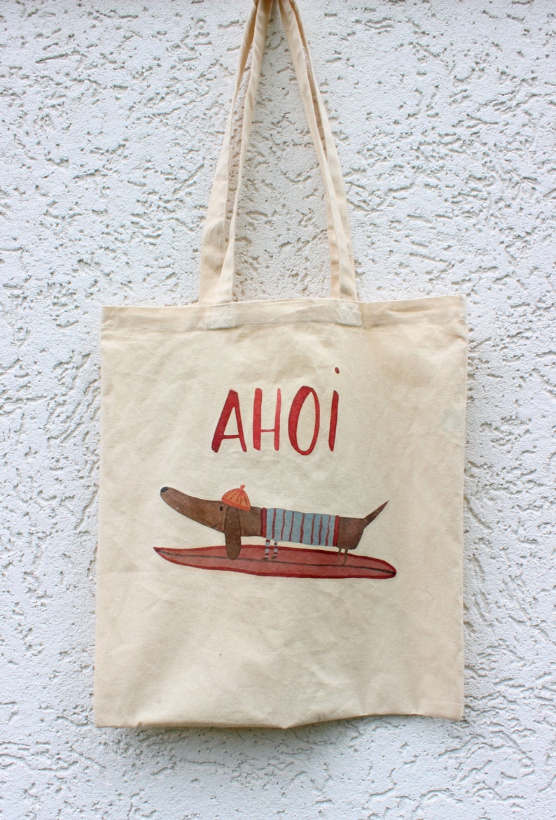 Borsa di stoffa di mare sacchetto di ialetta borsa tote | Etsy