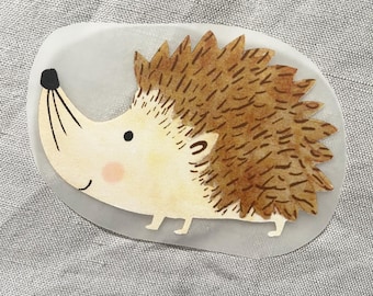 Bügelbild Igel, Aufnäher, Bügelbild für Kinder, Waldtiere