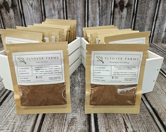 Fall Spices Gift Set of Sample Bags