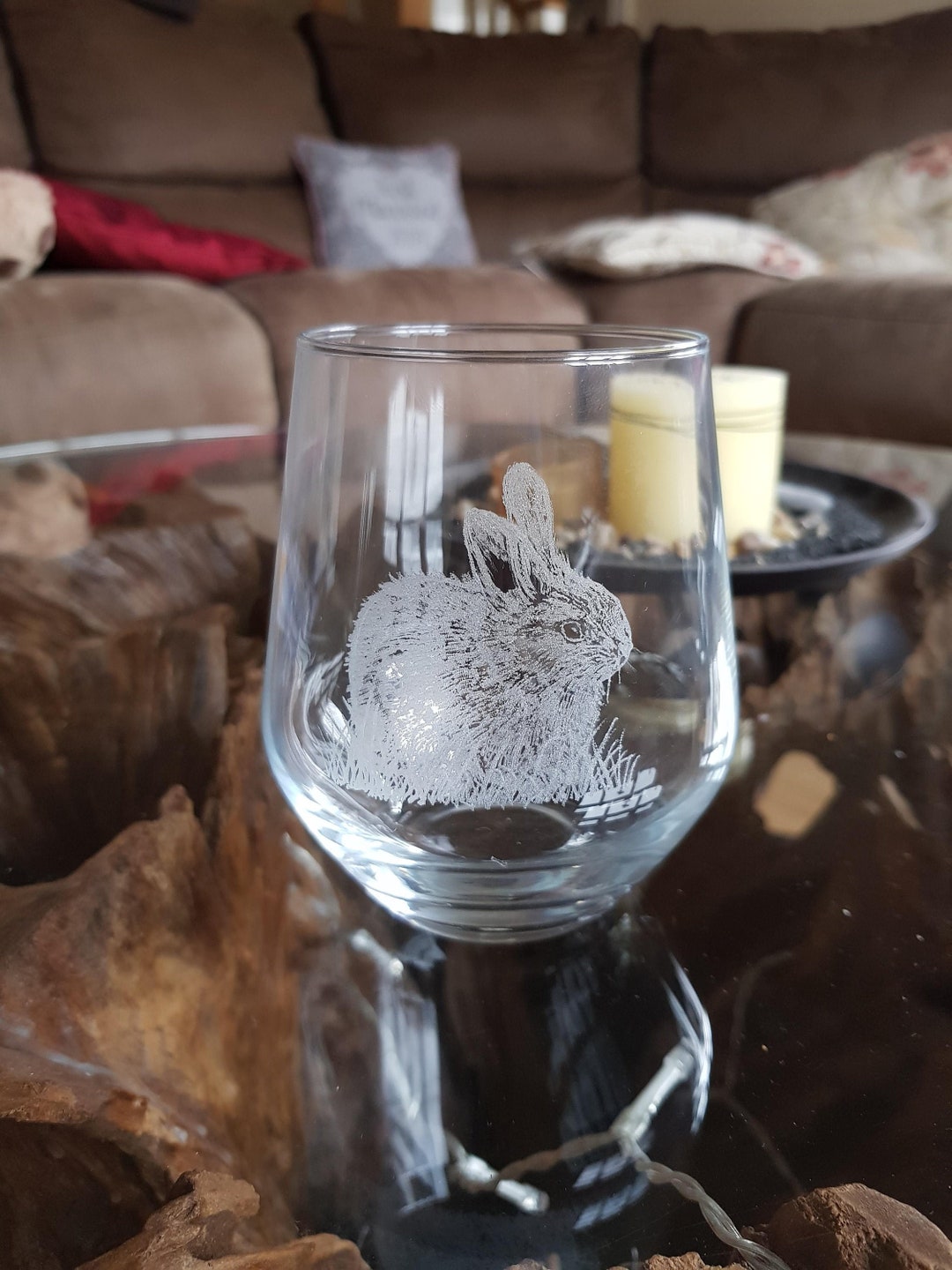 Rabbit Engraved Unique Hand Engraved Bunny Rabbit - Etsy UK
