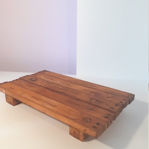 Reclaimed Bee Frame Wood Riser: Rustic Farmhouse Plant Stand