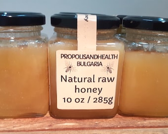 Raw Wildflower Forest Honey 10 oz. Glass Jar, Unfiltered, Unheated Direct from Beehives - 285 g, 2025 Harvest