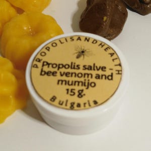 Bee Venom Balm with Propolis and Mumijo (Shilajit) - Muscle Joints Rub -15g/ 0.5 oz.