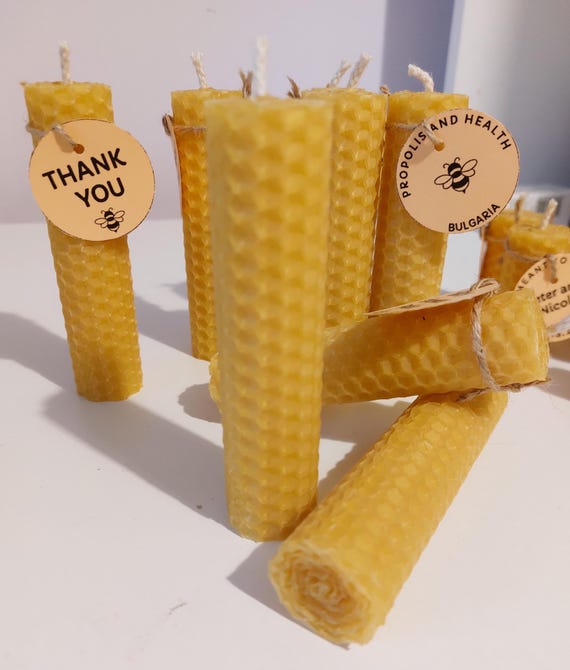 Bienenwachs-Stumpenkerzen 4 