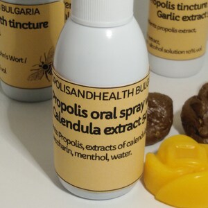 Calendula -Propolis Throat Spray 1.7 oz., Oral Spray with Sumac and Menthol 50ml