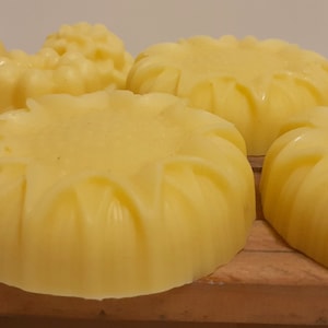 Beeswax Solid Lotion Bars4 oz.: Natural Unscented Zero Waste Body Balm 120g