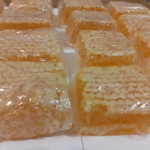 Miel de panal cruda de 200 g, miel de panal fresca y pura, producto natural sin filtrar ni calentar.