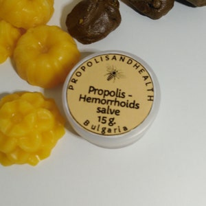 Varicose Veins Salve 15 g/ 0.5 oz., Hemorrhoids Natural Soothing Relief Cream Balm - Propolis, Wild Chestnut, Sumac Extract
