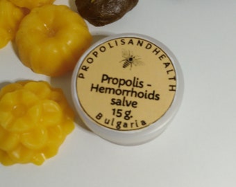 Varicose Veins Hemorrhoids Salve 15 g/ 0.5 oz. Natural Soothing Relief Cream Balm - Propolis, Wild Chestnut, Sumac Extract