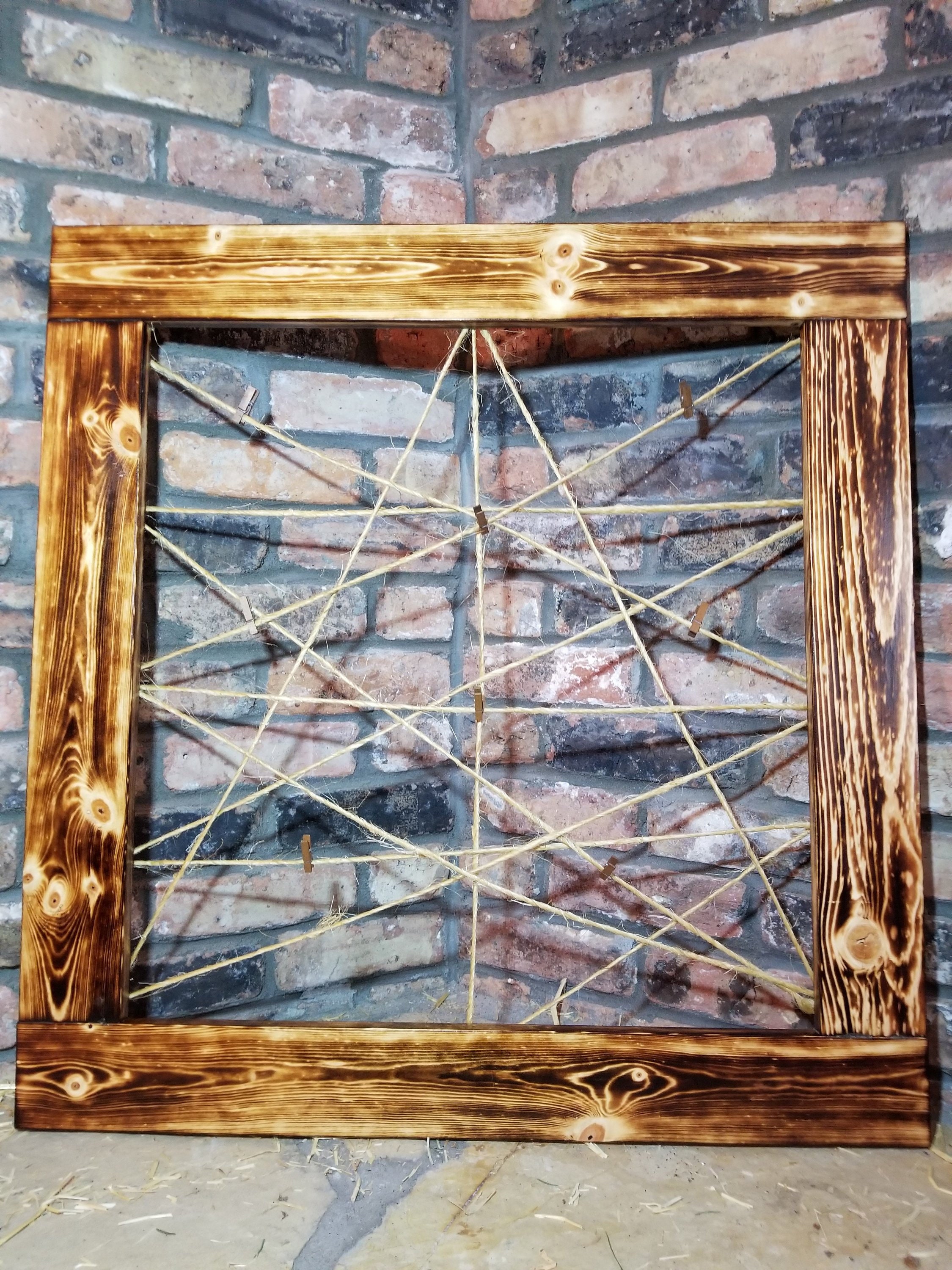 Rustic Clothespin Picture Frame, Rustic Clothespin Photo Frame ...