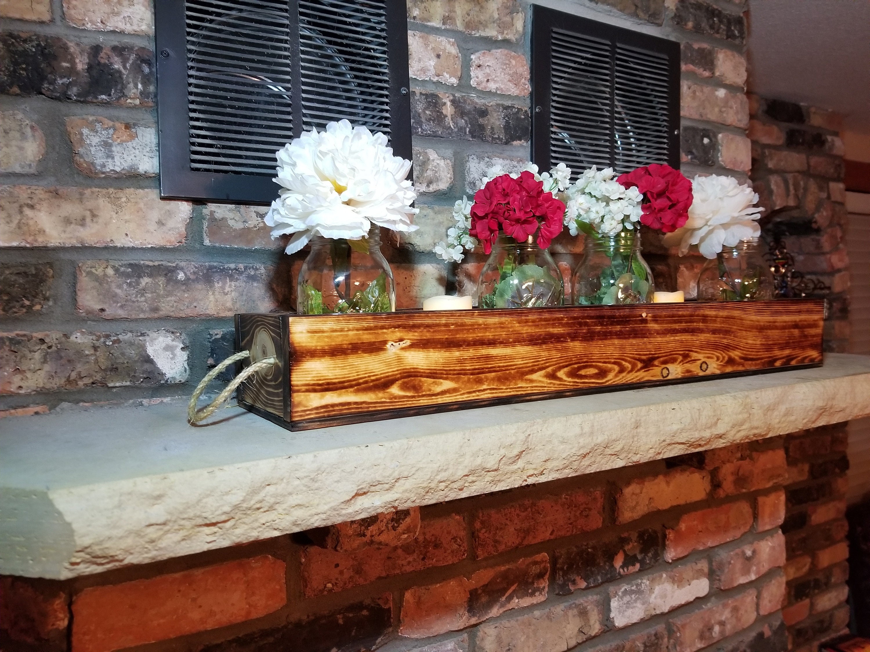 Rustic Mason Jar Centerpiece