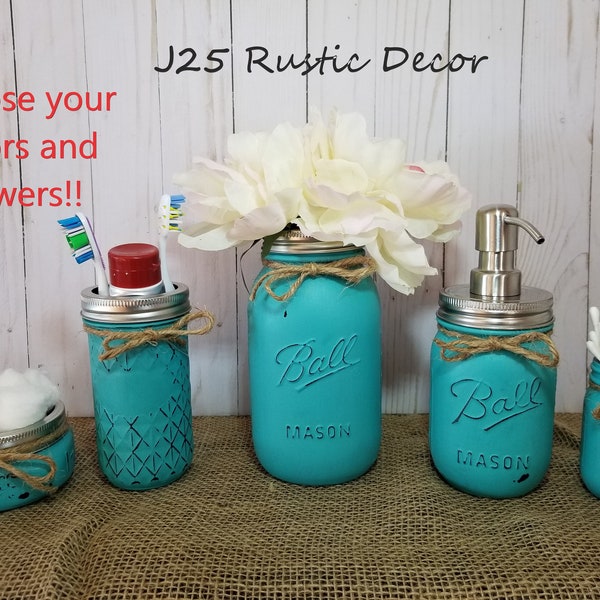 Rustic Bathroom Set Etsy