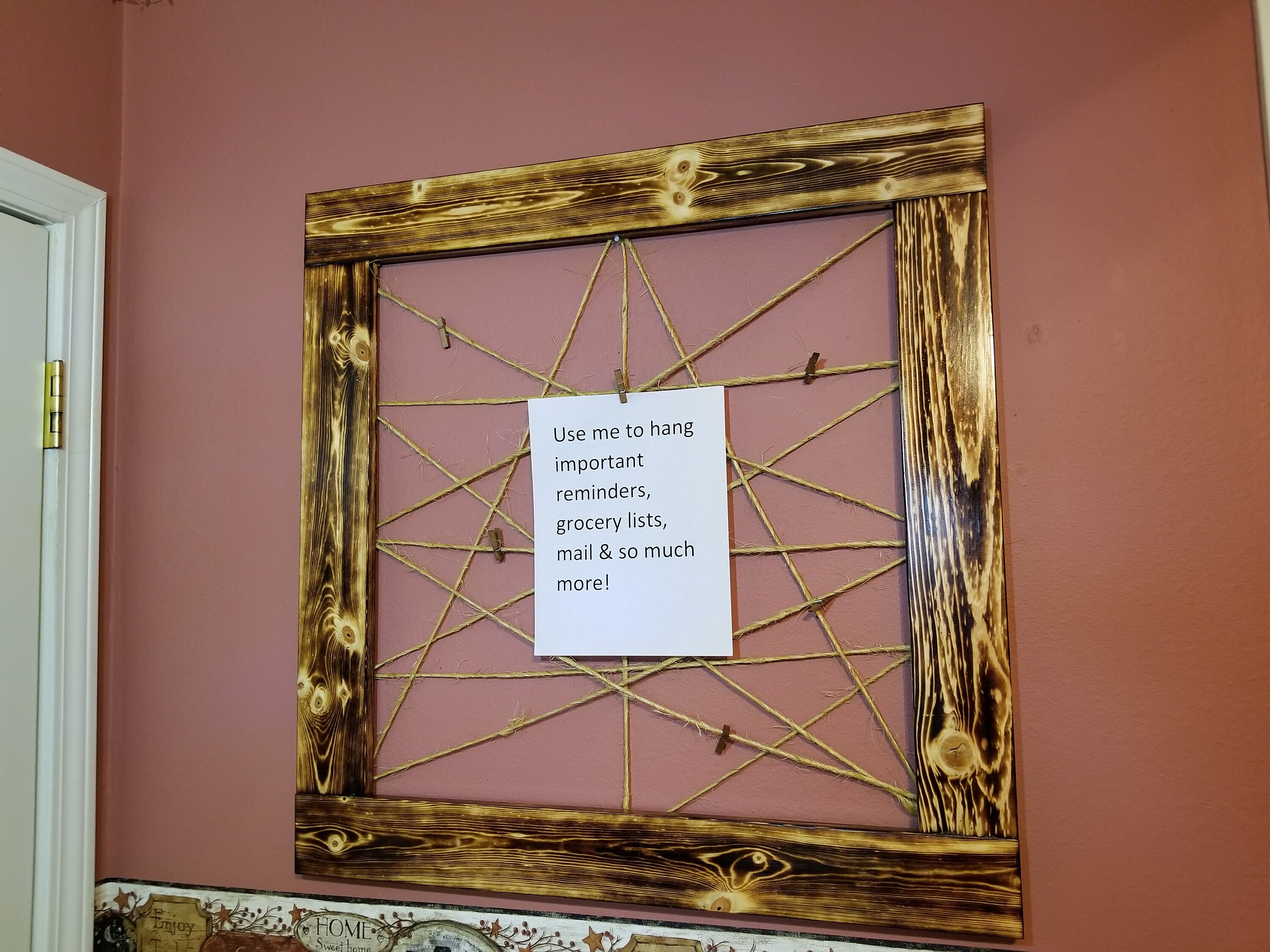 Rustic Clothespin Picture Frame, Rustic Clothespin Photo Frame ...