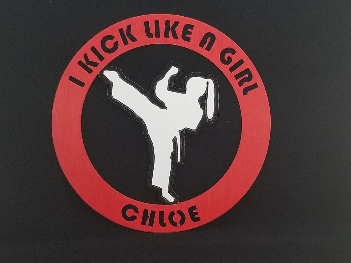 Martial Arts personalized wall art Karate custom sign Etsy