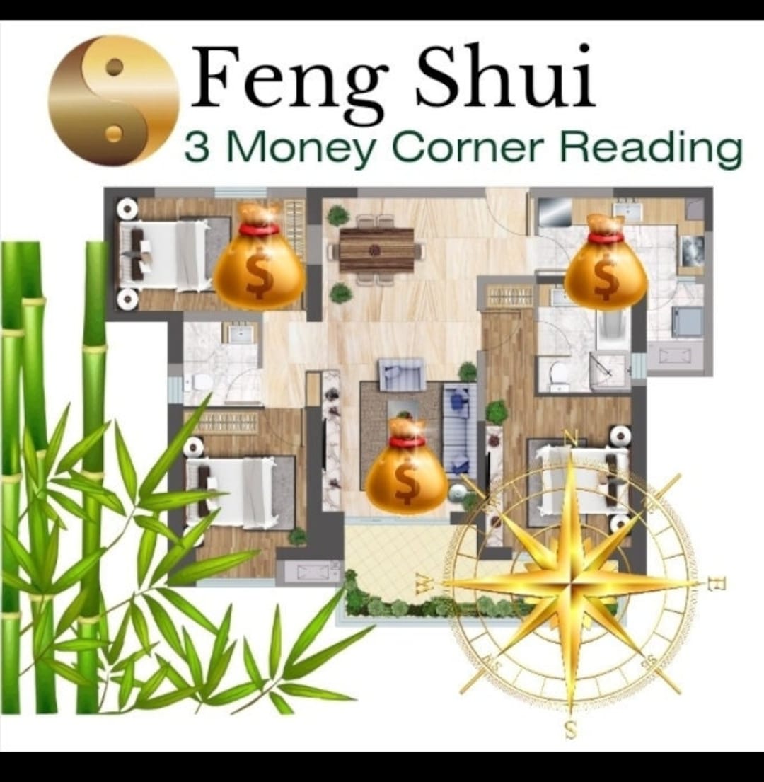 Money Corner Feng Shui Consultation, Feng Shui, Bagua, Energy Clearing Etsy
