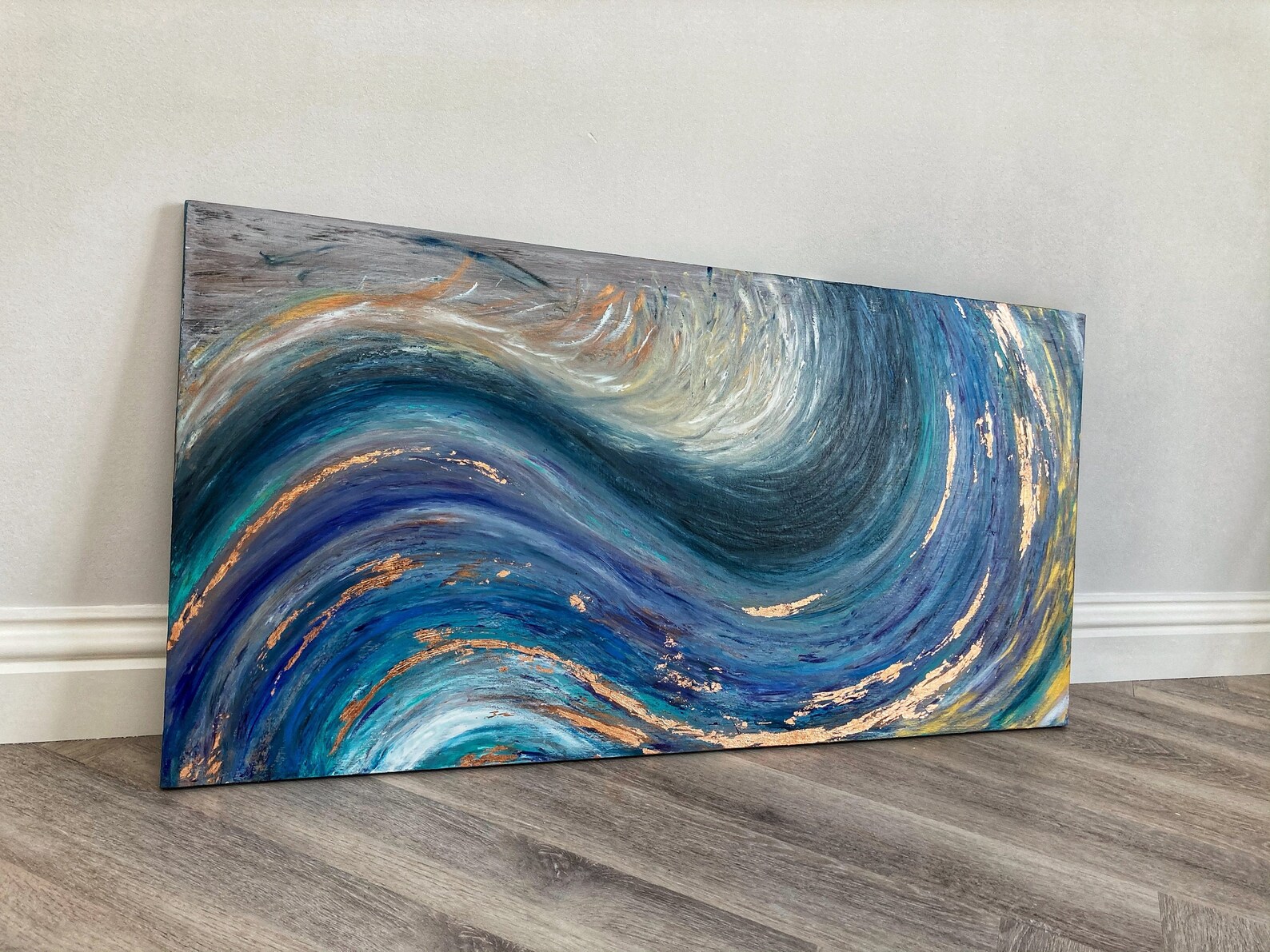 100cm x 50 cm Canvas wall art acrylic abstract painting Etsy