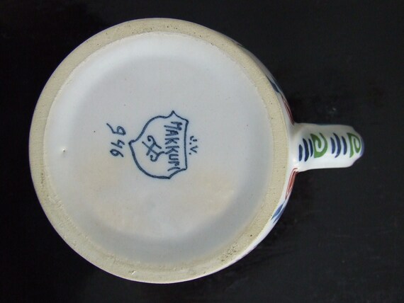 Tichelaar Makkum Large Polychrome Handpainted Tin Glazed Beer