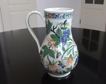 Tichelaar Makkum medium to large tin-glazed handpainted Delft polychrome style jug / pitcher - RESERVED for Marcus
