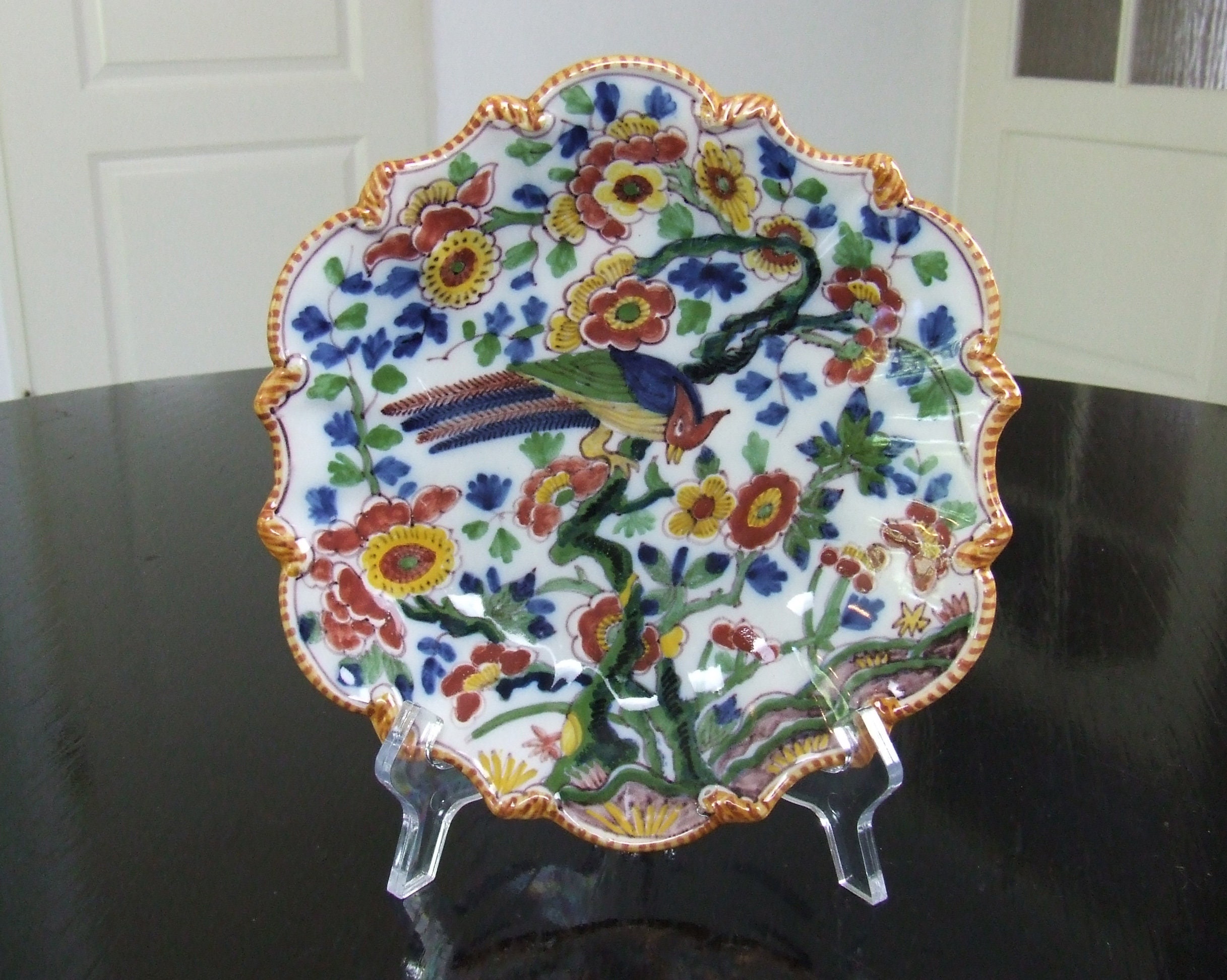 Tichelaar Makkum handpainted Delft chinoiserie style