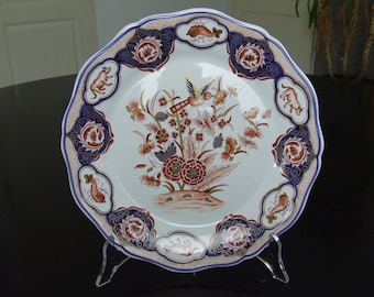 Geo Martel Desvres handpainted Delft imari style plate (26 cm)