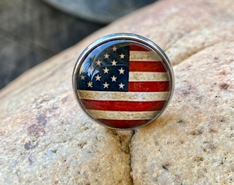 American Flag Pin, USA Pin, American Pin, American Brosche, USA Brosche