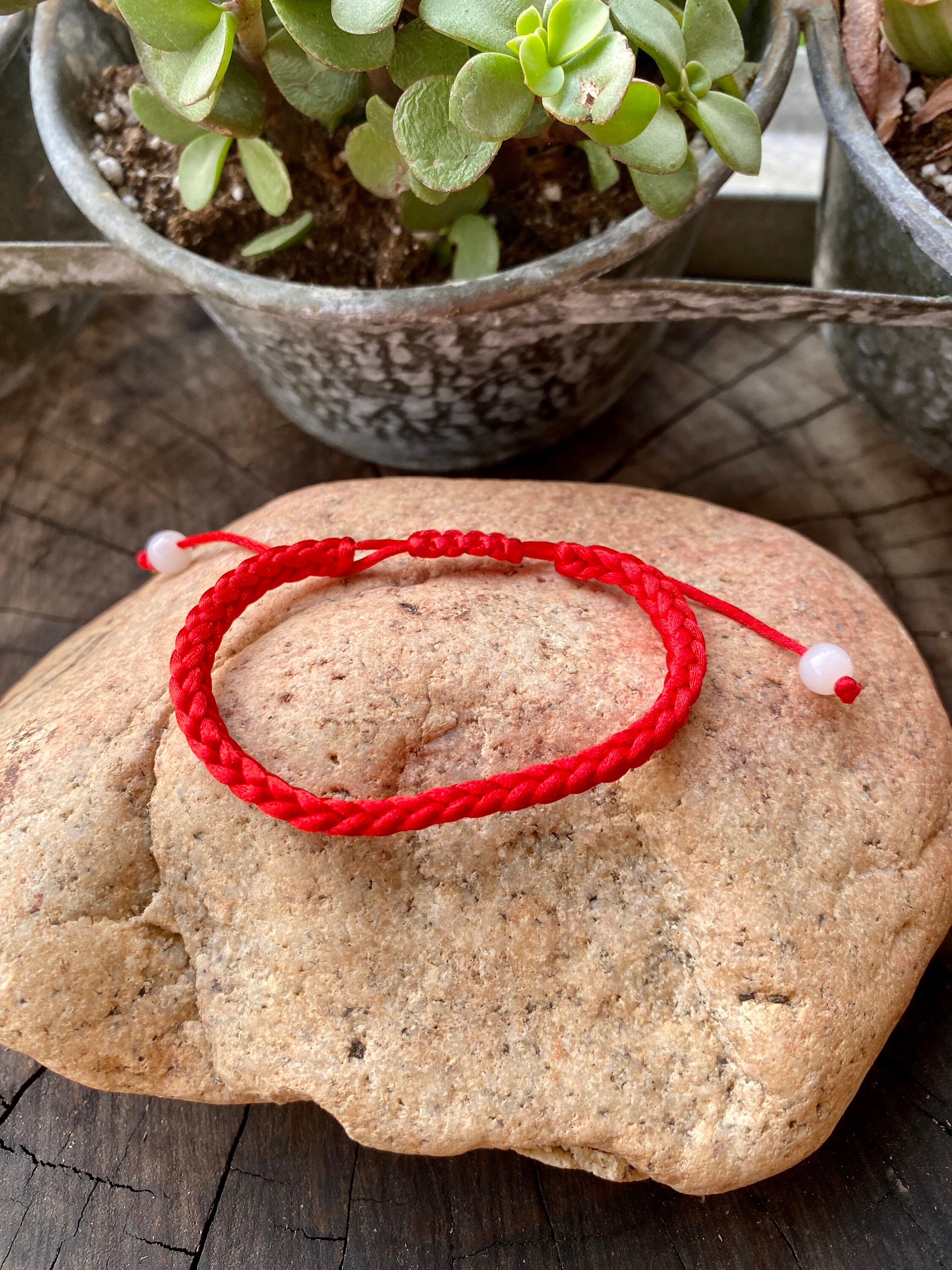 6 Bracciali Portafortuna Con Cordino Rosso – Regolabili – Protezione Kabbala – Amuleto Felicità