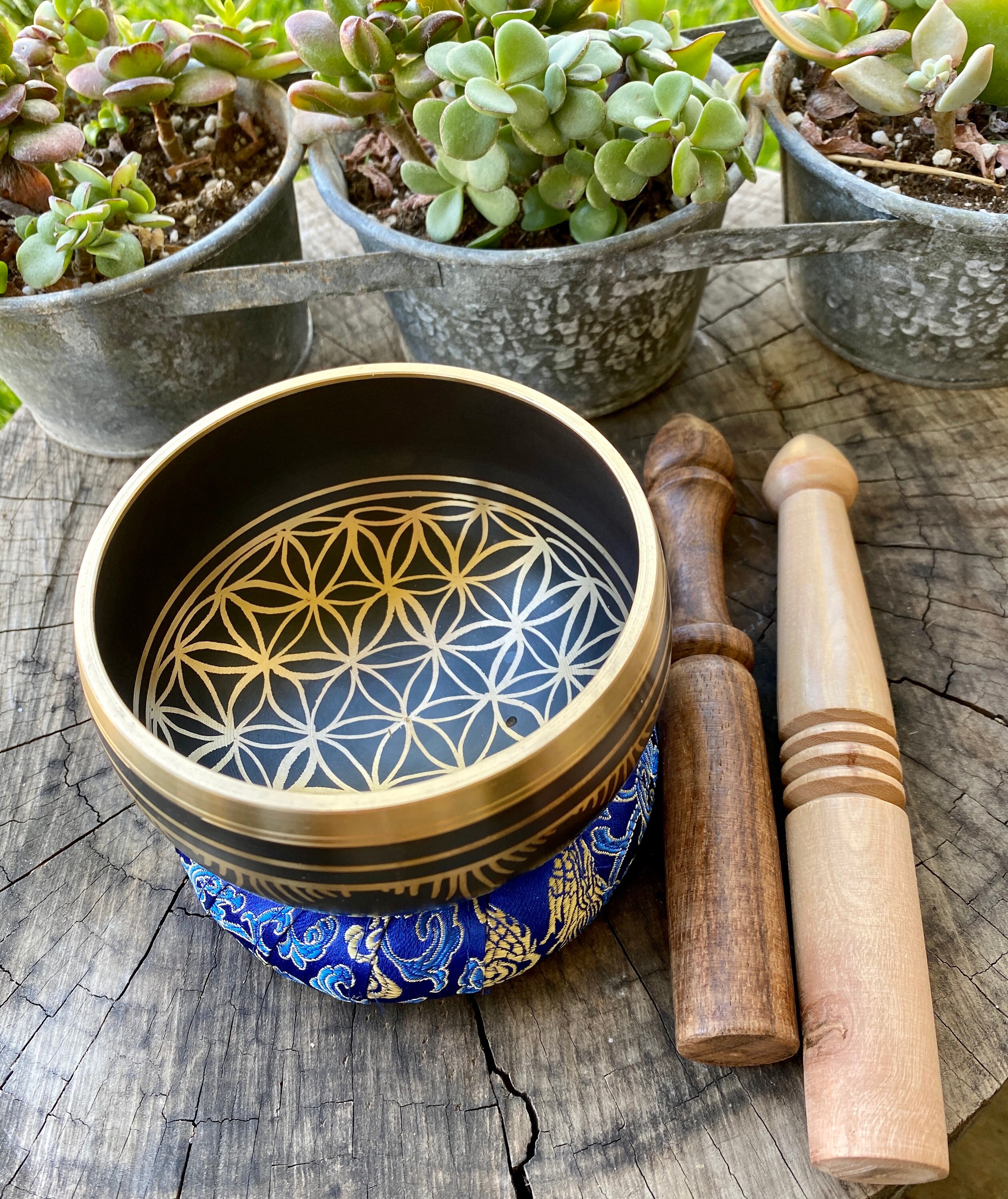 4 Singing Bowl Tibetan Singing Bowl with Accessories Etsy