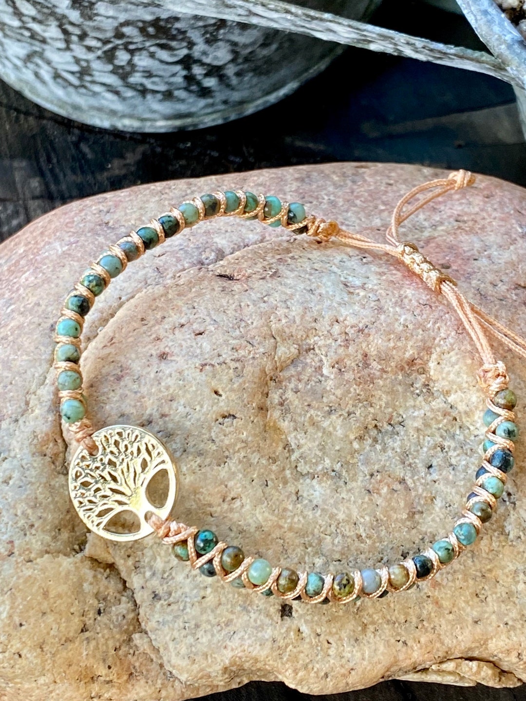 Tree of Life Bracelets, Jasper Gemstone Bracelet, Bohemian Bracelet - Etsy