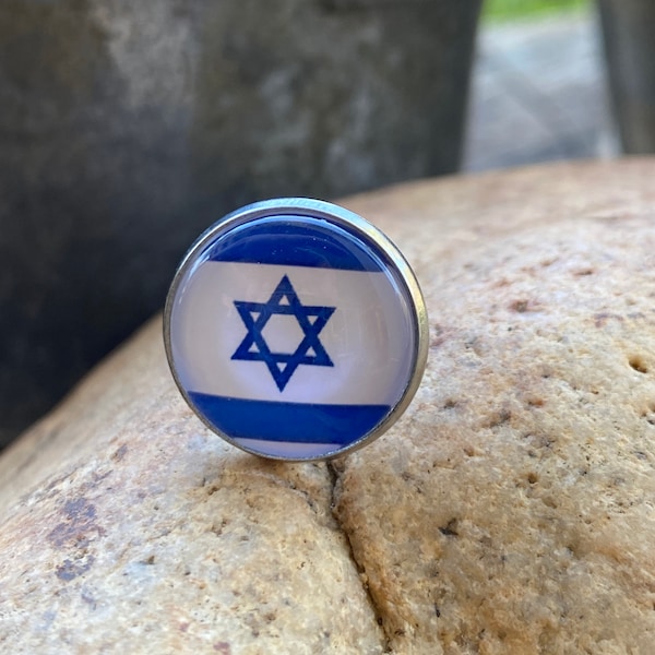 Israel Flag Pin, Israel Pin, Israel Brooch